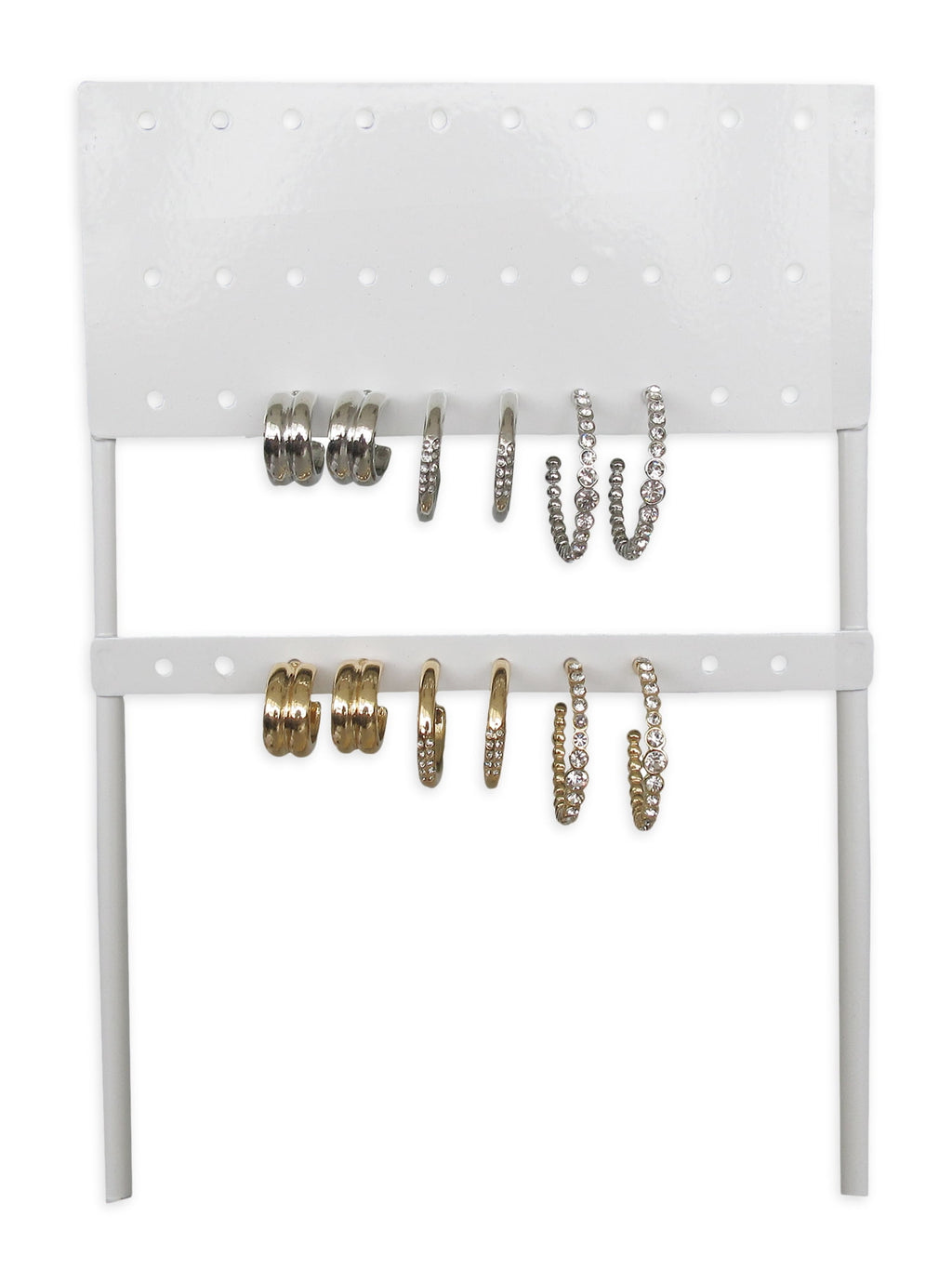 Essentials Multi Ear Hoop Earrings, 6 Pack