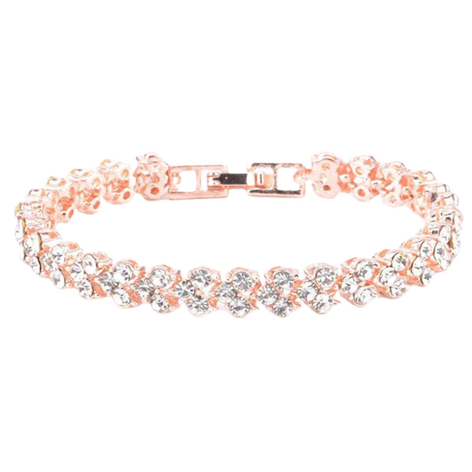 Women's 925 Sterling Bracelet Bangle Chain Banquet Jewelry