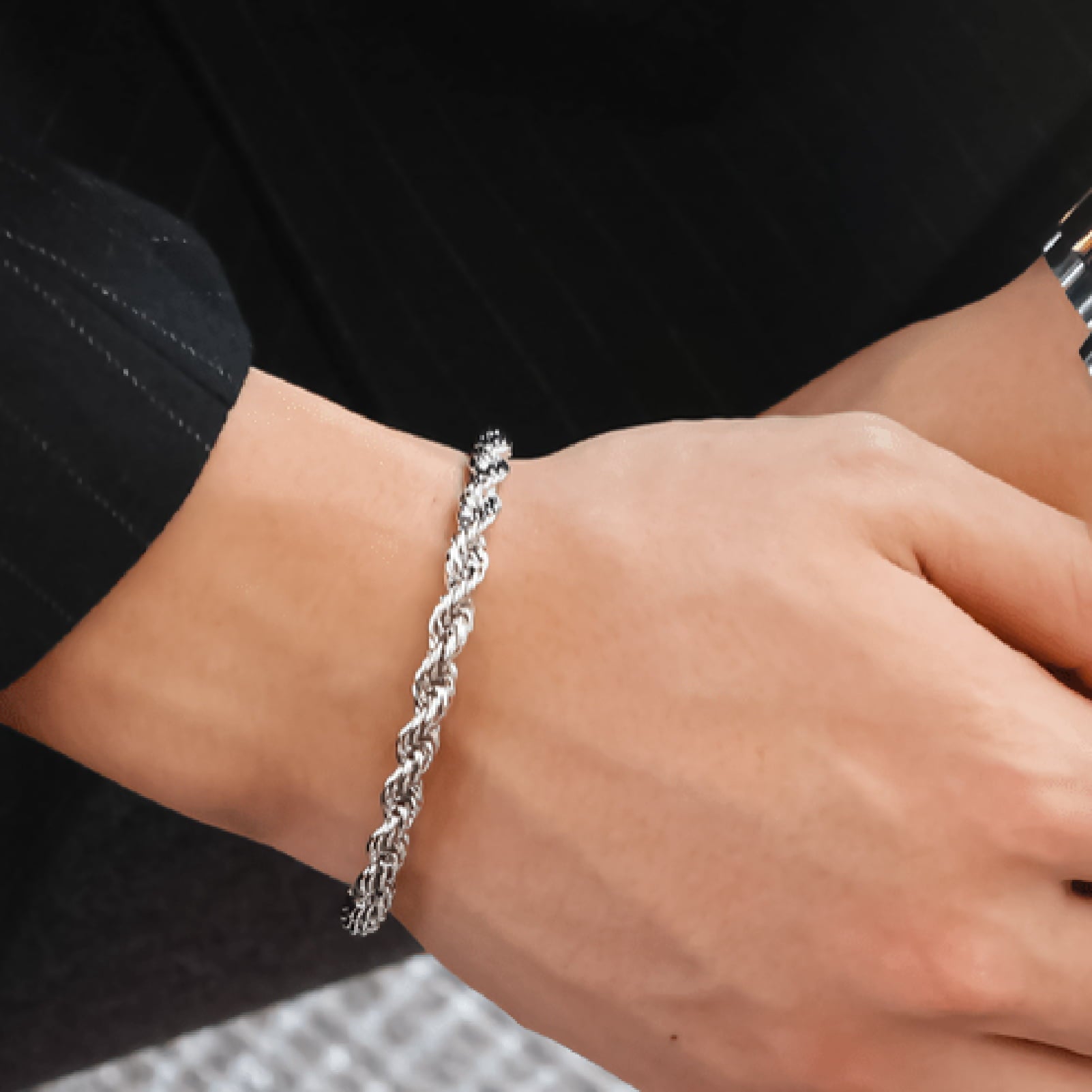 Women's 925 Sterling Bracelet Bangle Chain Banquet Jewelry