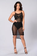 Killin' It Mesh Dress - Black